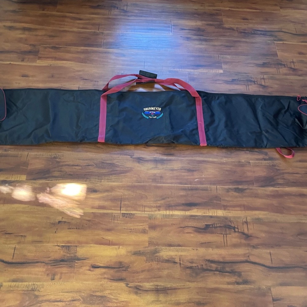 Obermeyer Ski Bag Carry Case 84" Black Red Skiwear Test Team Logo Travel